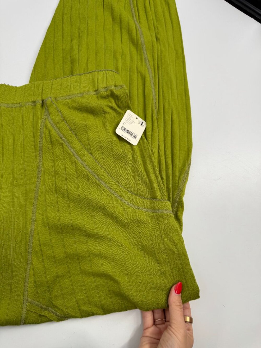 Free People Olive Green Harem Track Pants - Picture 4 of 12